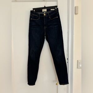 Frame Navy Blue Skinny Jeans
